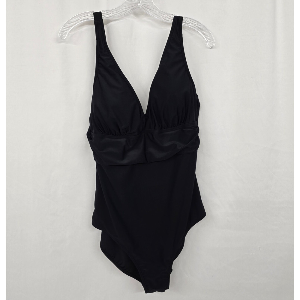 EoMenie One Piece Swimsuit Women's XL Black Built-In Padded Bra